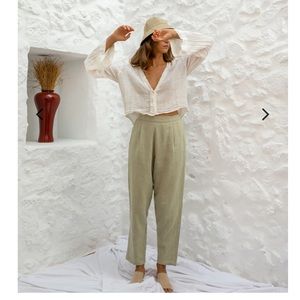 Yoli and Otis sage green pants